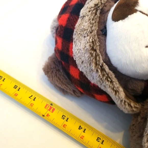 Gentle Treasures Teddy Bear Plush Buffalo Plaid Hat/Scarf - Picture 8 of 8